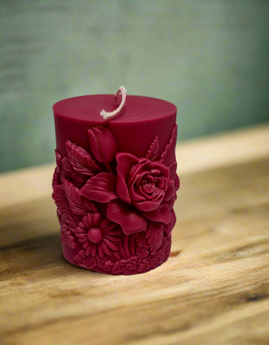 Blumen Kerze